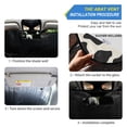thumbnail image 2 of Gold and Black Cow Print Car Windshield Sun Shade Foldable Car Front Window Visor Heat and UV Protection 57x31.5, 2 of 8