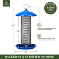 thumbnail image 5 of Kingsyard Metal Mesh Tube Bird Feeder, Squirrel Proof Feeders for Outdoor Hanging, Blue, 5 of 7
