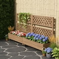 thumbnail image 3 of Raised Garden Bed with Trellis, Wheels & Drainage - Planter Box & Privacy Screen, 3 of 10