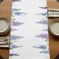thumbnail image 5 of Table Runners 70 Inches Long Dress Scarves, Purple Weeping Flowers Farmhouse Coffee/Dining/Kitchen Table Decor, Holiday Table Runner, Spring Floral Elegant Pastoral 13x70 Inch, 5 of 9