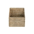 thumbnail image 6 of Kouboo La Jolla Rattan Organizing & Shelf Basket, Woven Baskets For Shelves, Foldable Cube Storage Baskets Bins, Pantry, Black Wash, 6 of 6
