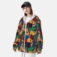 thumbnail image 3 of Saiise Colored Guitars Pattern Sun Protection Hoodie for Men and Women, Lightweight Quick-Dry Windproof with Hood and Zip-Large, 3 of 7