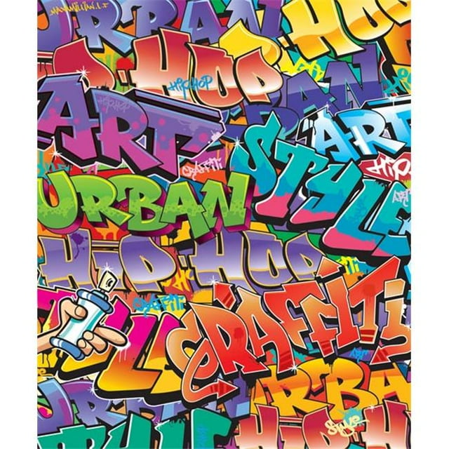 Brewster Home Fashions WT42827 Fresque Murale Graffiti - 78 Po