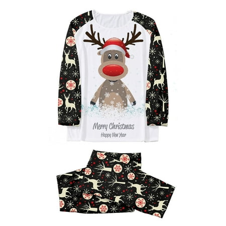 

Women Mom Christmas Sets New Year Family Clothes Prints Long Sleeve Tops Pants Set Delive Today Items Pajamas Family