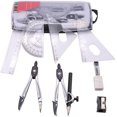 thumbnail image 1 of 10 Pieces Compass Set, Compass for Geometry Drawing Tools & Drafting Kits for Drafting, School, Woodworking, 1 of 6