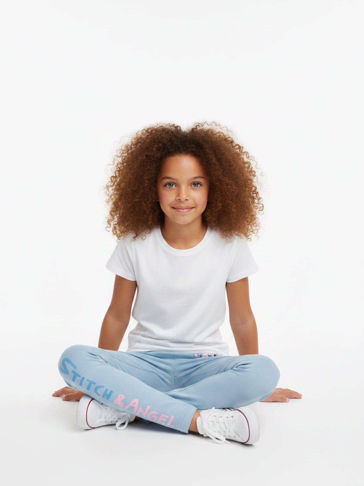 Lilo and Stitch Girls' Friends Forever Graphic Leggings, Sizes 4-16