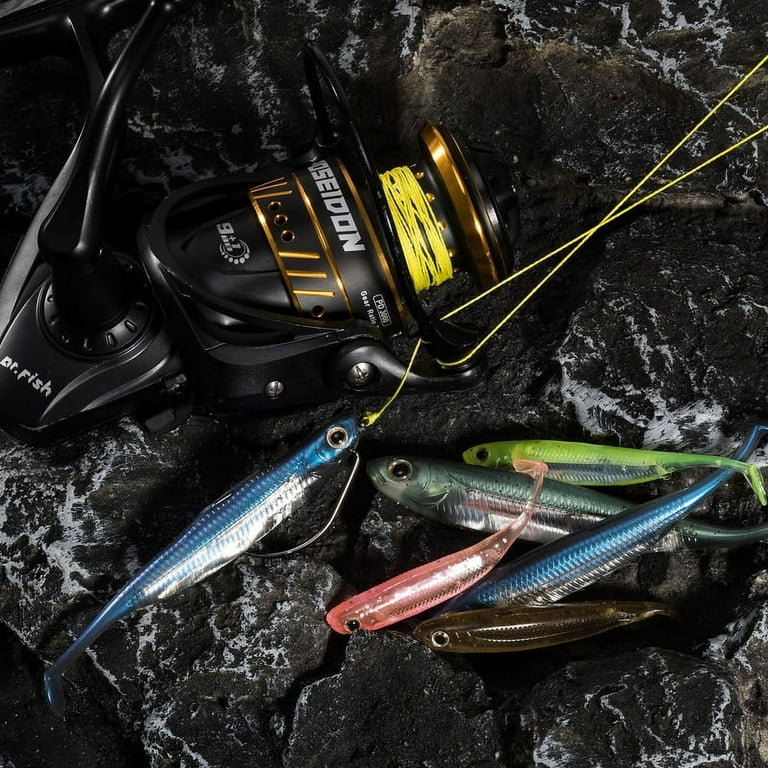 Dr.Fish 6pcs Pumpkimseed Fishing Swimbait Soft Plastic Lure T Tail Bait Minnow Shad Body Lure Drop Shot Bass Trout Walleye, Size: 2.75''-6pcs