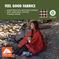 thumbnail image 3 of Ozark Trail Flannel Packable Blanket for Camping/ Traveling/Picnics - 70" x 60" (Plaid), 3 of 12