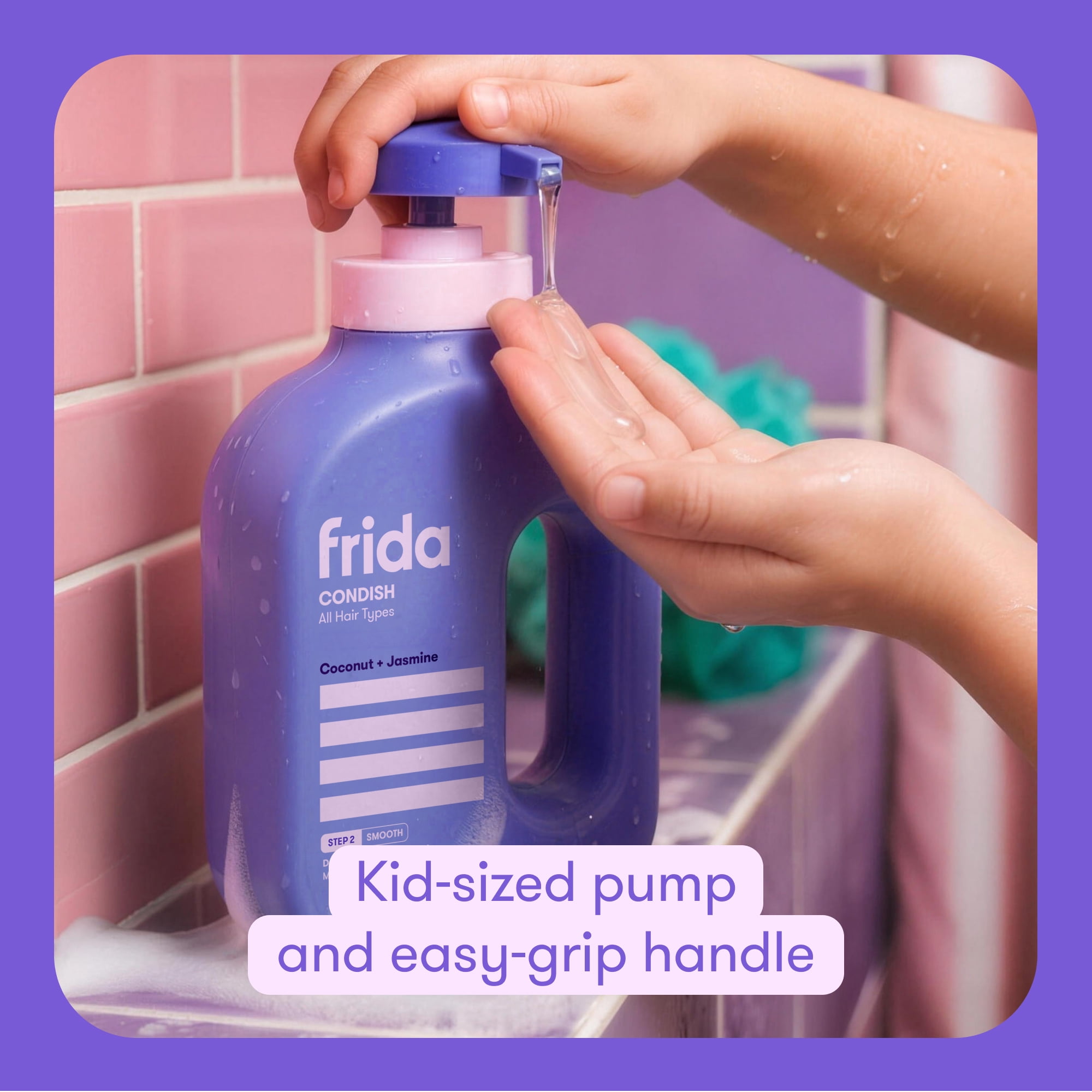 Frida for Kids All Hair Conditioner for Kids, Hydrating Hair Care, 17 fluid ounce