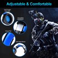 thumbnail image 2 of TEHAUX Casque Filaire de Rentrée avec Lumières LED, Réduction de Bruit, Style Gaming, Lot de 1 pour Amis.5*7.5*2 Po, 2 of 7
