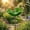 Green, variant on Metal Flower Garden Stakes Bird Bath, 2026 New Handmade Metal Flower Garden Stake, for Colorful Bee/Butterfly/Bird Watering (Purple-2PCS)