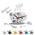 thumbnail image 3 of Reloj de pared de Guartz con esfera acrílica, reloj de taza de café sin tictac, decoración de oficina, dormitorio, sala de estar Yuarrent  JJ22703-02, 3 of 6