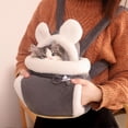 thumbnail image 4 of XSAOP Thickened Winter Cat Carrier Backpack, Gray, 4 of 8