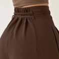 thumbnail image 5 of Women's Casual Pants High Waisted Side Pocket Straight Leg Work Pants Women'S Fashionable High Waist Zipper Casual Pants Suit Pants,Brown Women's Casual Pants L, 5 of 8
