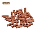 thumbnail image 3 of Unique Bargains 30Pack 4mm Cord Lock Plastic Double Hole Spring Toggle Stoppers, Camel, 3 of 5