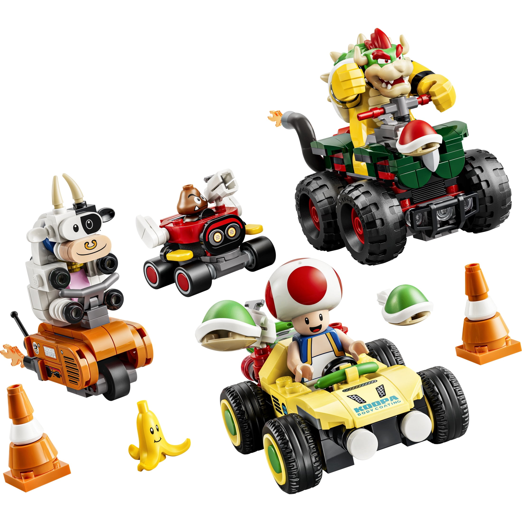 LEGO Super Mario: Mario Kart – Bowser's Rumbling Race - Building Toy for Boys & Girls, Ages 7+ - Toy Cars for Kids - 4 Mario Figures & 4 Karts - Gift for Birthdays - 72058