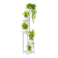 thumbnail image 7 of Gentingbro Corner Plant Stand Indoor Outdoor, Tall Metal Flower Pot Stands for Multiple Plants, 4 Tier White Heavy Duty Plant Shelf for Patio Garden Balcony Living Room Bedroom, 7 of 7