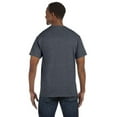 thumbnail image 2 of Hanes Men's 3 Pack Authentic 6 Oz Cotton Crewneck Charcoal Heather T-Shirt, Size L, 2 of 3