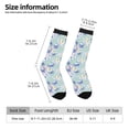 thumbnail image 6 of Uemuo Colorful Butterfly Pattern Women's Crew Socks, Soft Durable Breathable Moisture-Wicking with Odor Control Cotton socks, 6 of 9