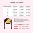 thumbnail image 7 of Eandarui Kids Girls Sequin Hip Hop Jazz Dance Crop Top Mesh Long Sleeve Cutout Back Color Block Sparkly Shirt Gold 12, 7 of 7