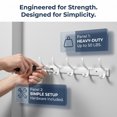 thumbnail image 4 of REGALWOVEN 1 Pack Coat Rack Wall Mount, Coat Hook, Hat Rack, Wall Hooks for Hanging for Entryway, Bedroom White 4, 4 of 5