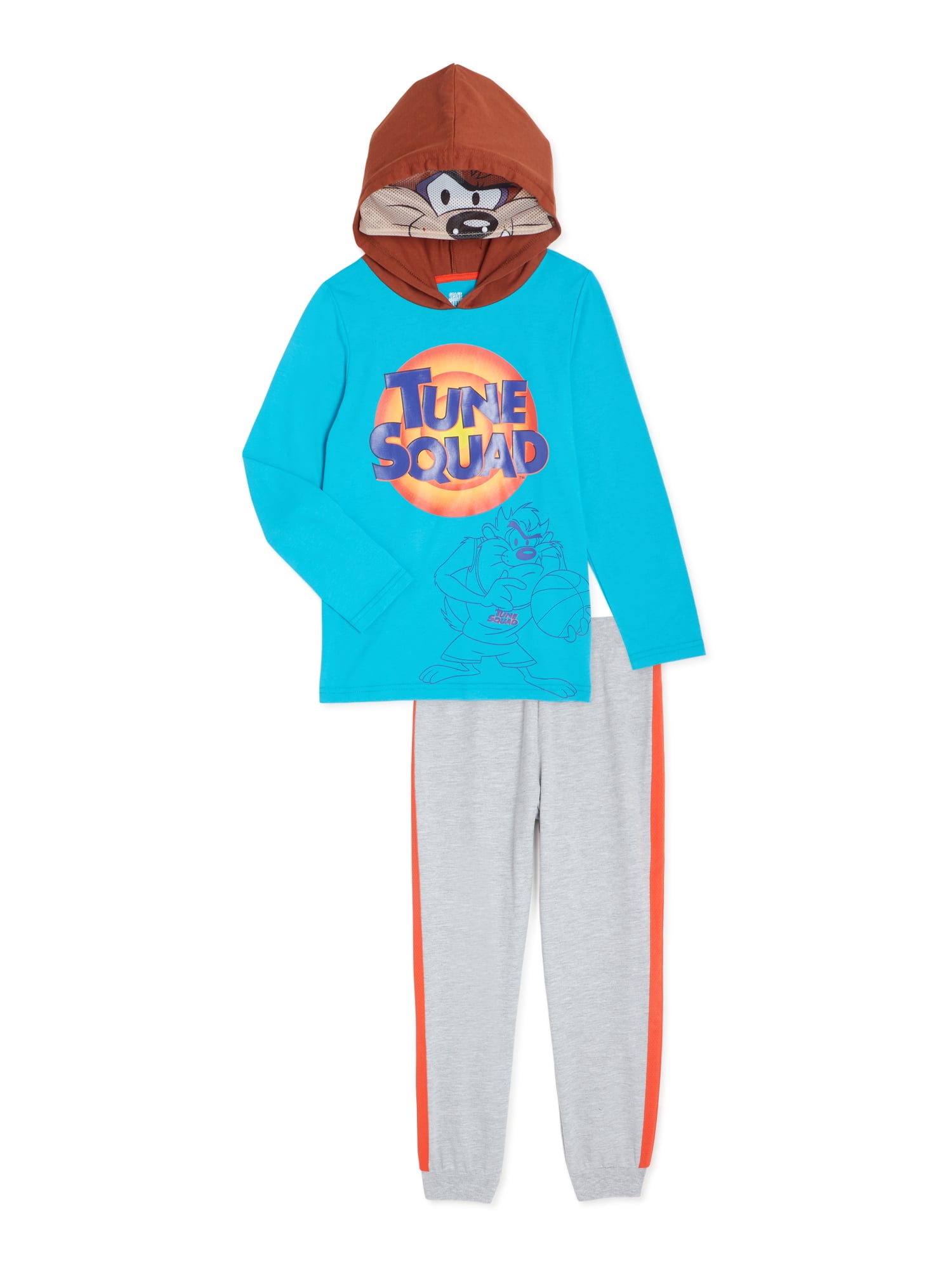 Space Jam Boys Cosplay Hooded TShirt & Joggers, 2Piece Outfit Set