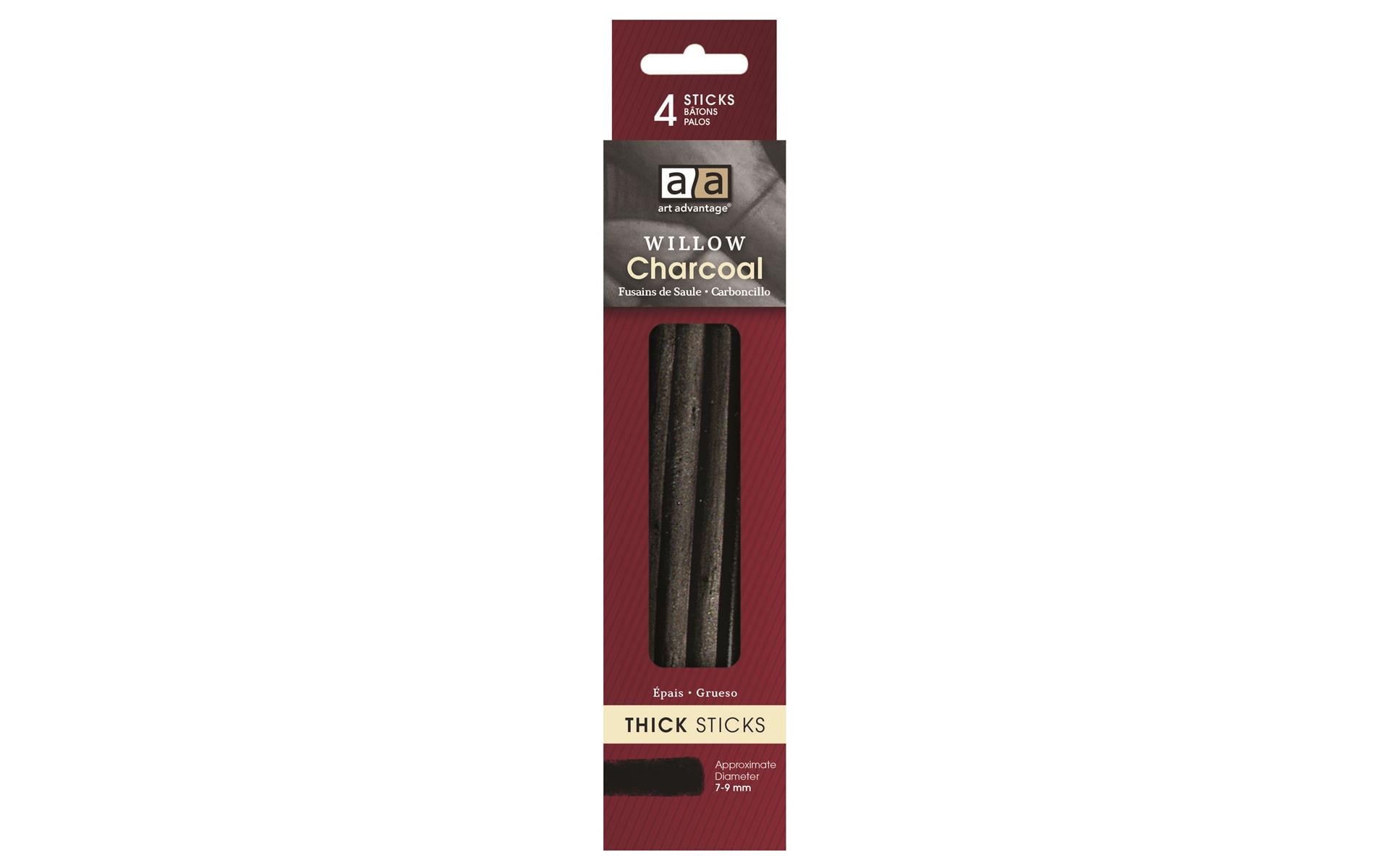 Art Advantage Willow Charcoal Thick 4pc