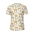 thumbnail image 5 of Wukai Cartoon Corgi Print Men's Short-Sleeved Mesh T-Shirt,Quick-Dry Short Sleeve Workout T-Shirt-XX-Large, 5 of 8