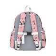 thumbnail image 3 of Boston Terrier Dogs and Flowers Backpack for School,Cute School Bag,Schoolbag with Adjustable Shoulder Straps & Padded Back,13.4"x11"x4.7", 3 of 6