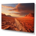 thumbnail image 2 of Designart "Scenic horizon Desert Mirage II" Landscapes Canvas Wall Art, 2 of 5