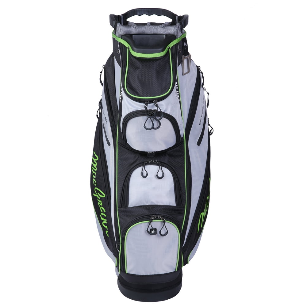 MacGregor Golf DX 14 Way Divider Cart Bag, Black/Silver/ Neon