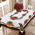 thumbnail image 2 of Mantel Rectangular de Navidad, mantel de invierno para árbol de Navidad, vacaciones, fiesta de campo, mantel decorativo al aire libre, 2 of 5