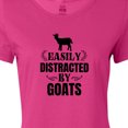 thumbnail image 4 of Inktastic Easily Distracted by Goats Women's T-Shirt, 4 of 5