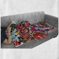 thumbnail image 6 of Graphic Soft Flannel Fleece Blanket, Hip Hop Street Culture Harlem New York City Wall Graffiti Art Spray Artwork Image, Cozy Plush for Indoor and Outdoor Use, 50" x 70", Multicolor, by Ambesonne, 6 of 6