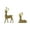 Gold, variant on ZMKIAG Gold and Silver Elk Christmas Tabletop Ornament - Elegant & Heartwarming Festive Messenger Figurine to Spread Joy and Happiness in Your Holiday Home Decor