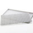 thumbnail image 2 of Multi functional double-layer drain tray, plastic rectangular drain basket, creative kitchen tray, tea tray, household fruit tray, gray large size, 2 of 9
