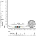 thumbnail image 3 of 925 Sterling Silver and 10K Yellow Gold Red Garnet Blue Moissanite and White Lab Grown Diamond Tennis Bracelet for Women (2.02 Cttw, Gemstone January Birthstone, Fully Adjustable up to 9 inch), 3 of 4