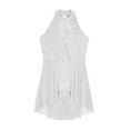thumbnail image 3 of Aislor Robe de Danse Lyrique Moderne pour Filles, Robe Justaucorps en Dentelle Florale, Jazz Latin, Ballet, Dacre, Ivoire 16, 3 of 7