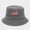 Grey, variant on Unisex Bucket Hats For Women Men Beach Fishing Hat Sun Hat Retro USA Embroidery American Flag Navy