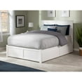 thumbnail image 2 of Nantucket Platform Bed with Flat Panel Foot Board and 2 Urban Bed Drawers, Multiple Sizes, Multiple Colors, 2 of 9