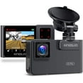 thumbnail image 1 of Dual Dash Cam Kingslim D1 Pro 1080P FHD DVR Car Driving Recorder with Wi-Fi GPS 340° FOV, Super Night Vision, G-Sensor, Loop Recording, 24Hr Monitor, 1 of 6