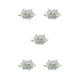 thumbnail image 3 of Yuarrent Cristal Flor de loto Piedras naturales Feng Shui Esfera Cristales Flores Adornos decorativos Fiesta en casa Verde Type2 NO2, 3 of 6