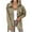 Khaki, variant on DYTTDG Women's Fashion Plus Size Lapel Button Coat Solid Color Long Sleeve Pocket Tweed Casual Jacket on Clearance Christmas Gift