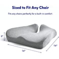 thumbnail image 2 of Cojín de asiento de espuma viscoelástica para aliviar el dolor del coxis - Cojín ergonómico para silla de oficina para el dolor de espalda - Cojines antideslizantes para silla de ruedas, 2 of 5