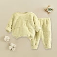 thumbnail image 6 of Elainilye Fashion Infant Boys Girls Long Sleeved Suits Hooded Rompers Infant Snowsuit Winter Warm Outfits Sizes 12-72M,Green, 6 of 6