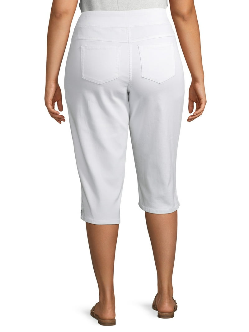 Terra Sky Plus Size Denim Capris Shorts