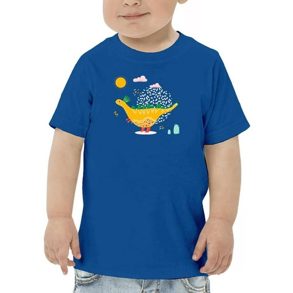 Yellow Dino T-Shirt Toddler -Image by Shutterstock, 4 Toddler