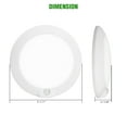 thumbnail image 3 of LED Motion Sensor Flush Mount Ceiling Lighting Fixture, 6.5 inch 120V LED Closet Motion Sensor Light, 3000K Round Lighting Fixture for Stairs Closet Rooms Porches Basements Hallways Pantries, 3 of 8