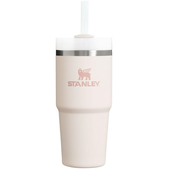 Stanley Quencher H2.0 FlowState Stainless Steel Vacuum Insulated Tumbler with Lid and Straw for Water Iced Tea or Coffee Smoothie and More Rose Quartz 2.0 14oz