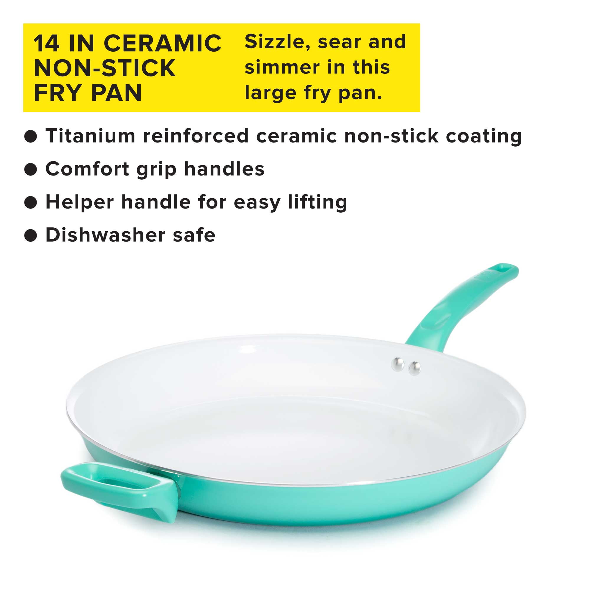Scanpan Classic Nonstick Ceramic Titanium 14-Inch Fry Pan